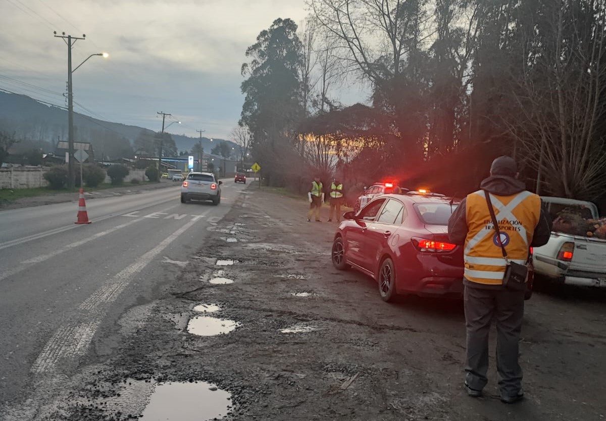 Inician controles viales nocturnos en sectores con altas cifras de accidentabilidad de Los Ríos
