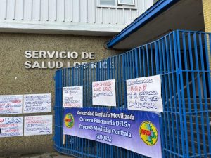 Funcionarios de Seremi de Salud Los Ríos se suman a movilización nacional por recorte de bonos