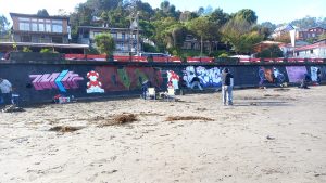 Municipio de Valdivia lamenta daño a mural comunitario en Los Molinos: Vecinos critican falta de consulta