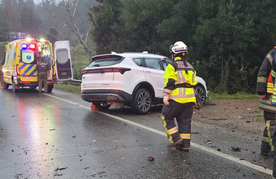 Colisión entre camión y un vehículo deja un fallecido en ruta Valdivia-Paillaco