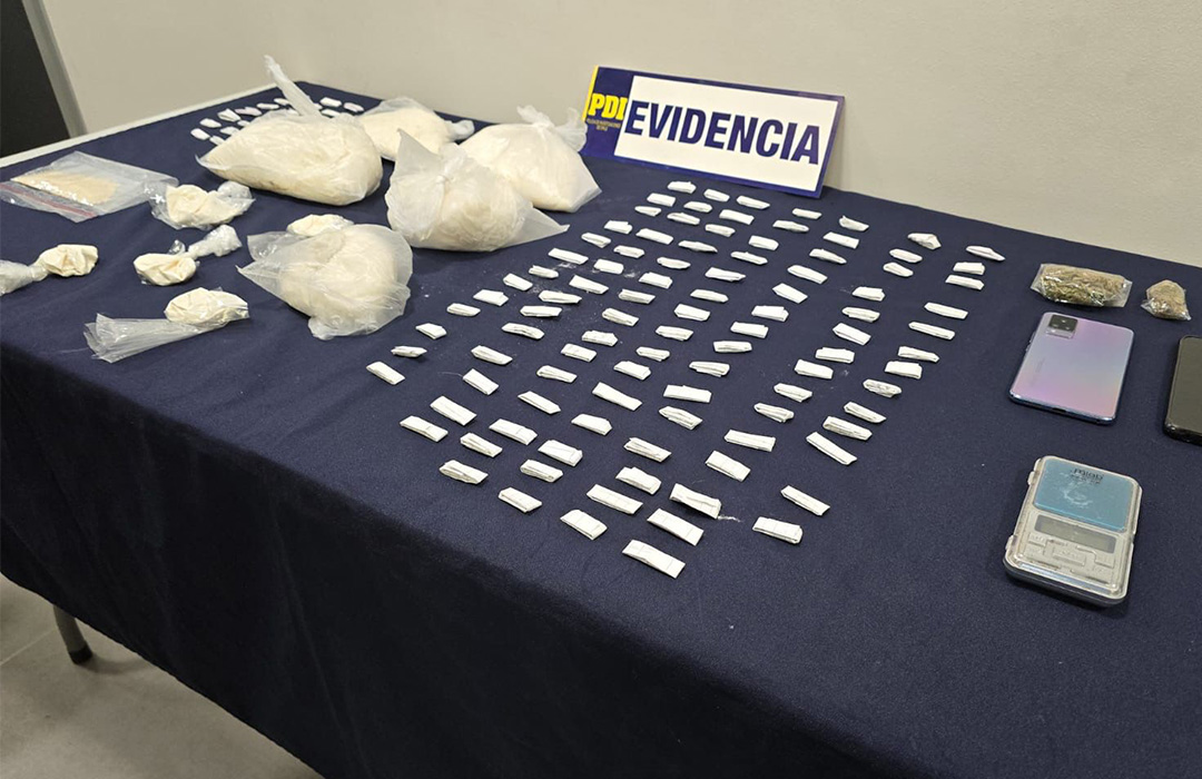 Cinco personas quedaron detenidas tras operativo por tráfico de drogas en Valdivia