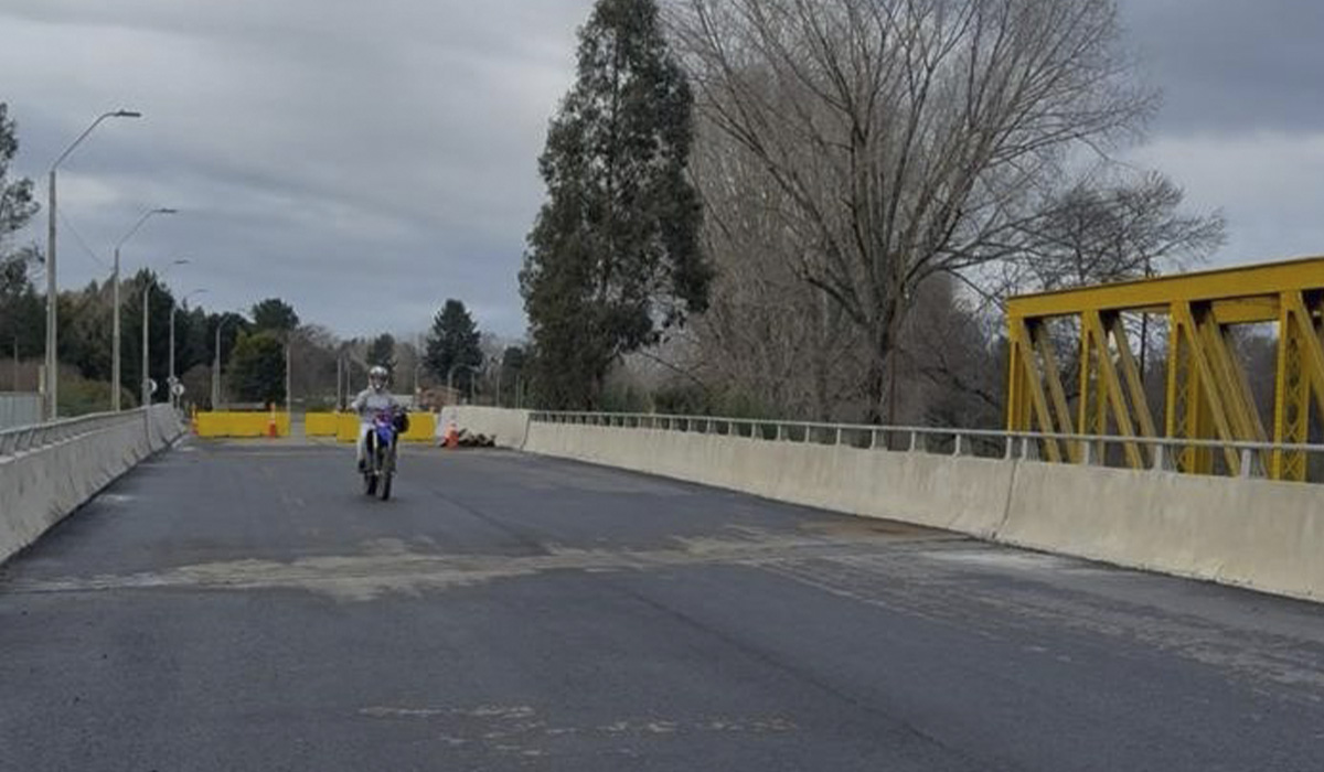 Habilitan el tránsito para vehículos menores y de emergencia en nuevo puente Iñaque
