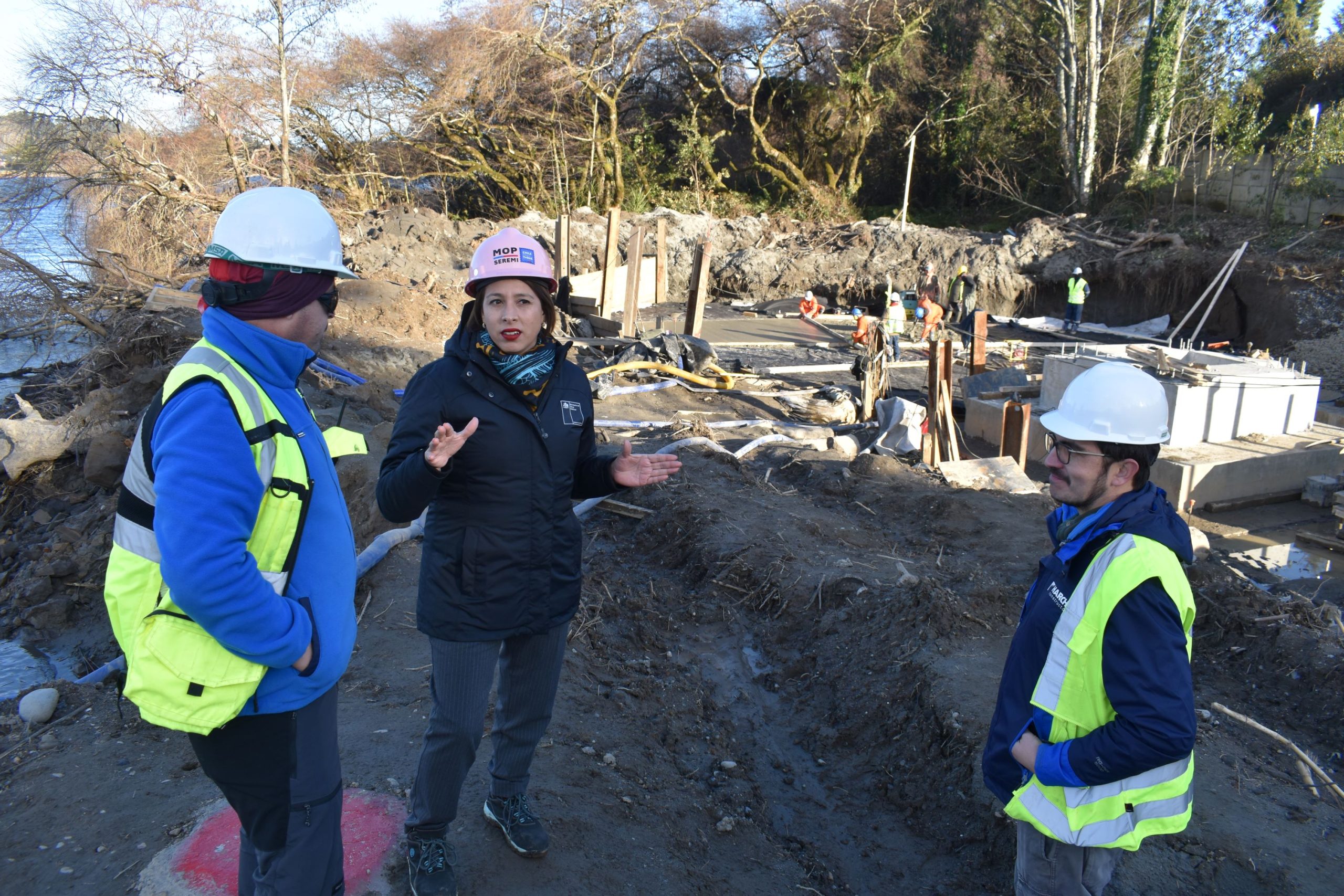 Construcción de nuevo embarcadero Matta en barrio Las Ánimas de Valdivia lleva un 20% de avance