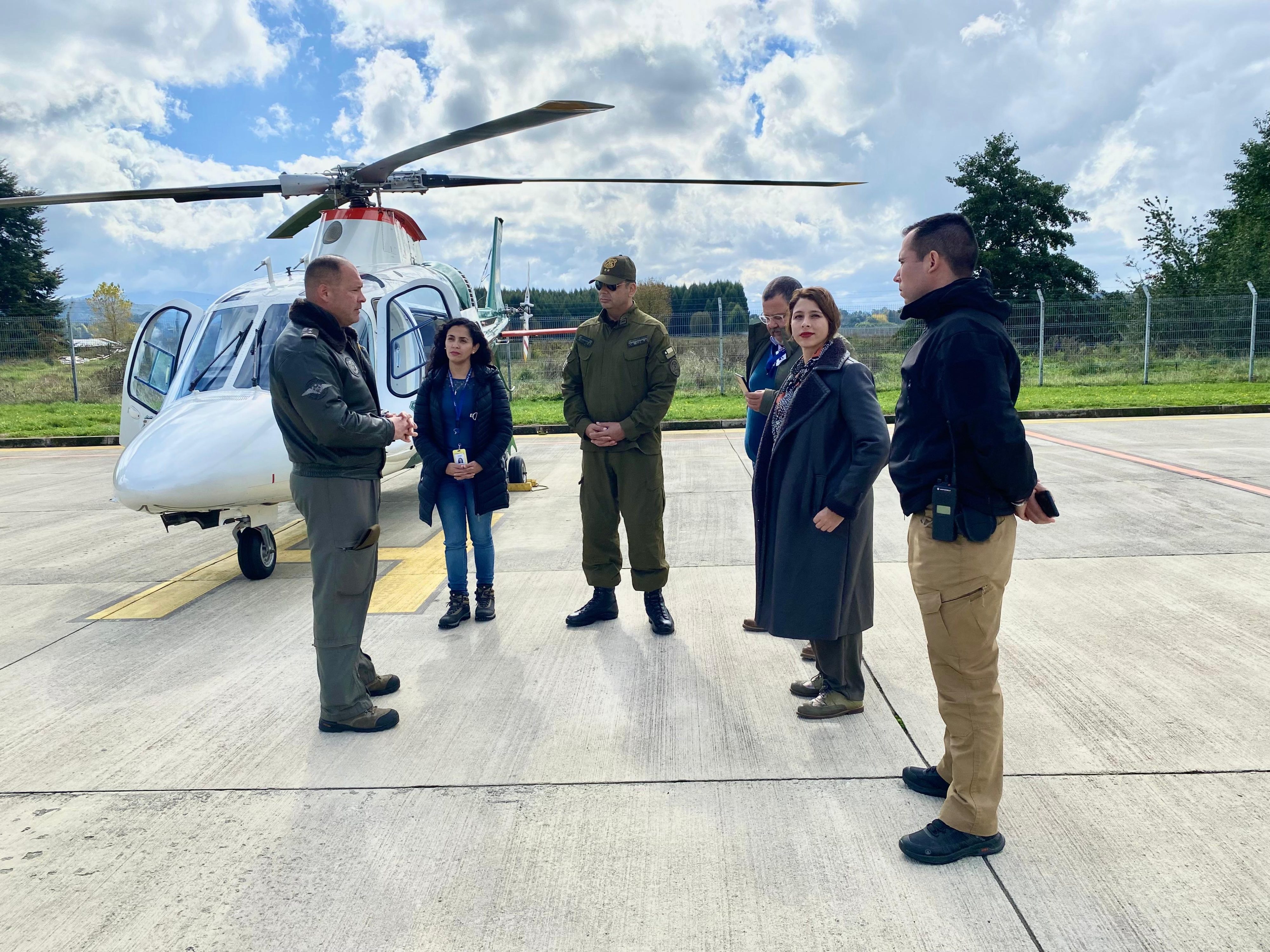 Construirán nuevo punto de posada de helicópteros en retén de Riñinahue en Lago Ranco