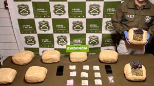 Incautan marihuana avaluada en $83 millones durante control carretero en Los Ríos