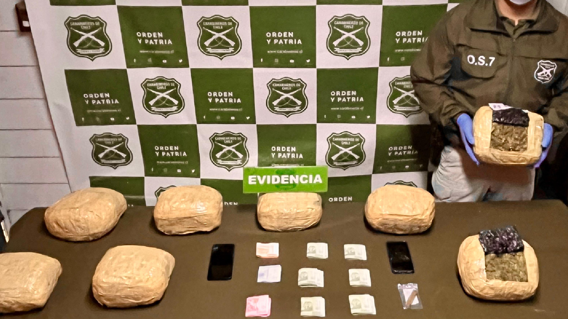 Incautan marihuana avaluada en $83 millones durante control  carretero en Los Ríos