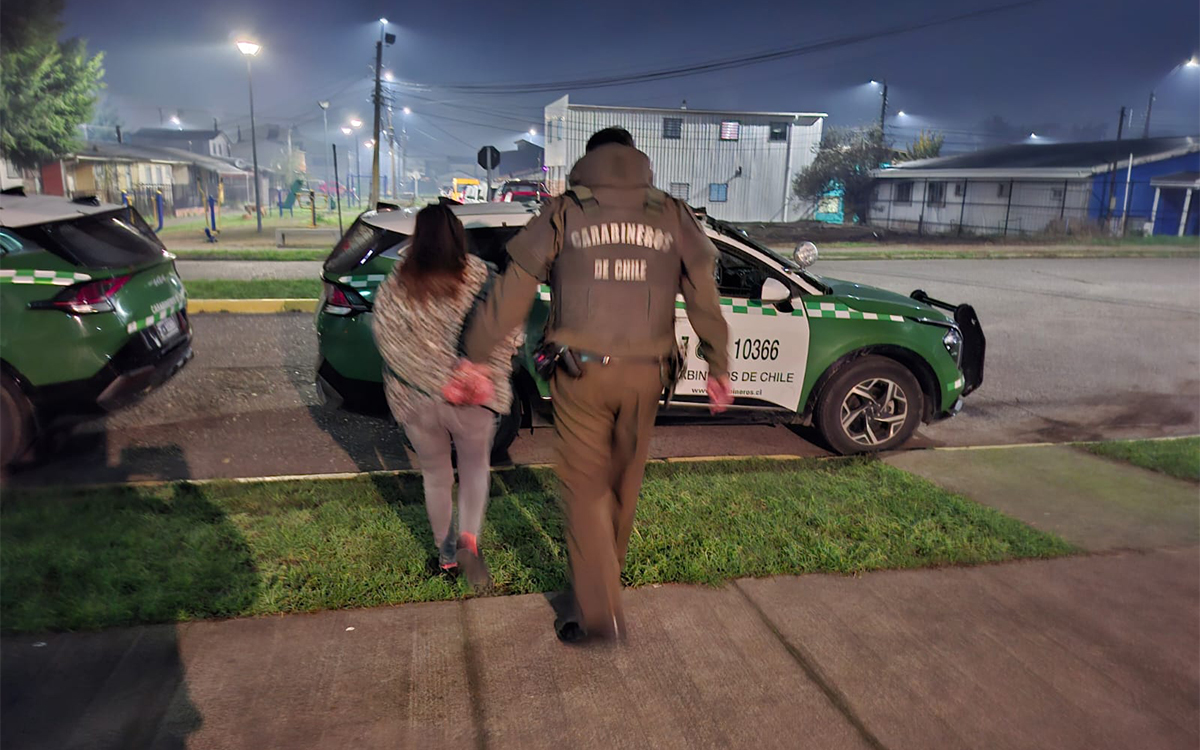 Última semana en Los Ríos dejó 34 detenidos con órdenes de aprehensión vigentes