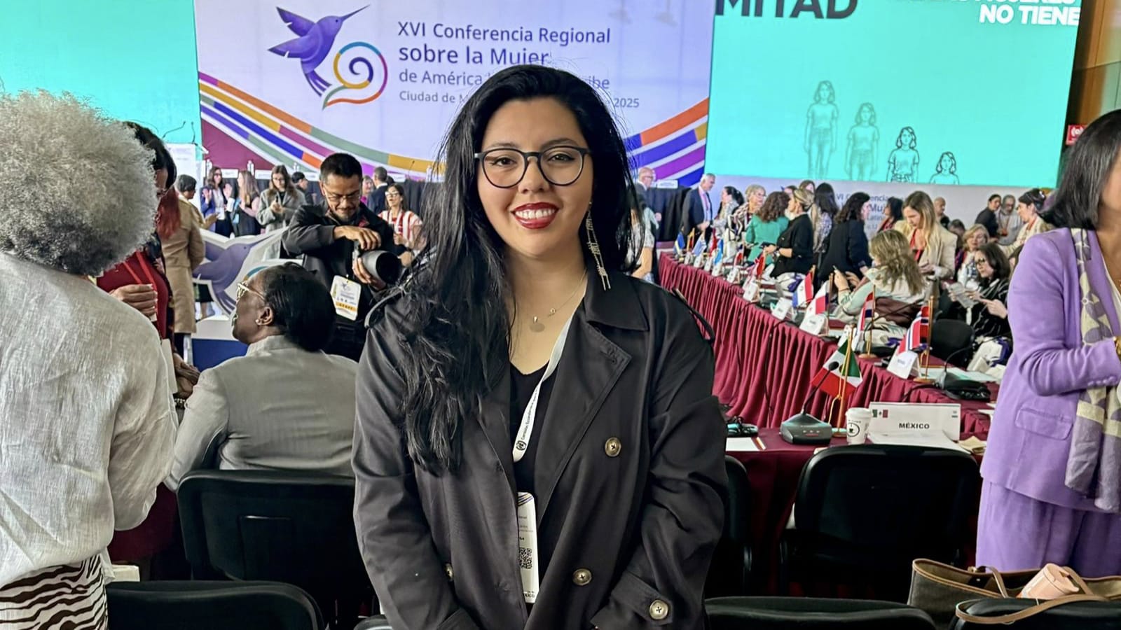 Valdiviana representó a mujeres y niñas de Los Ríos en conferencia de la ONU en México