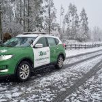 Llaman a la precaución a conductores por caída de nieve en diversas rutas de la Región de Los Ríos