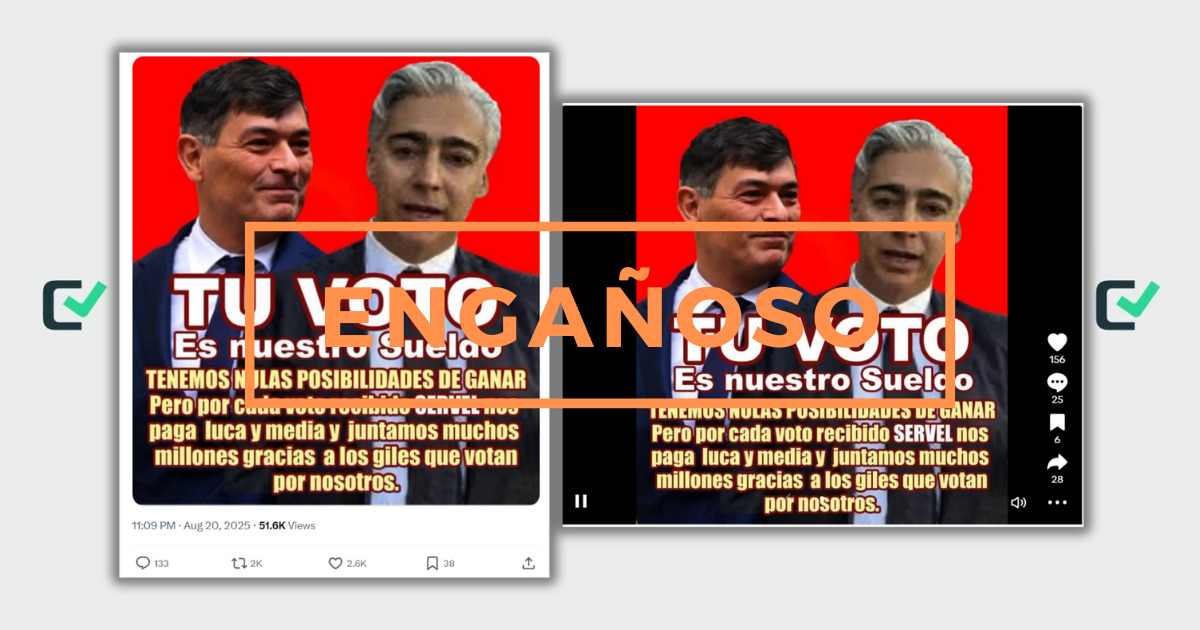 ENGAÑOSO: No, votar por Parisi o MEO no les da millones automáticamente