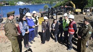 Construcción del embarcadero Matta en Valdivia alcanza casi 70% de avance