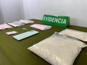 Can “Gemma” detecta a pasajera y OS7 incauta más de un kilo de ketamina en la Ruta 5 Sur