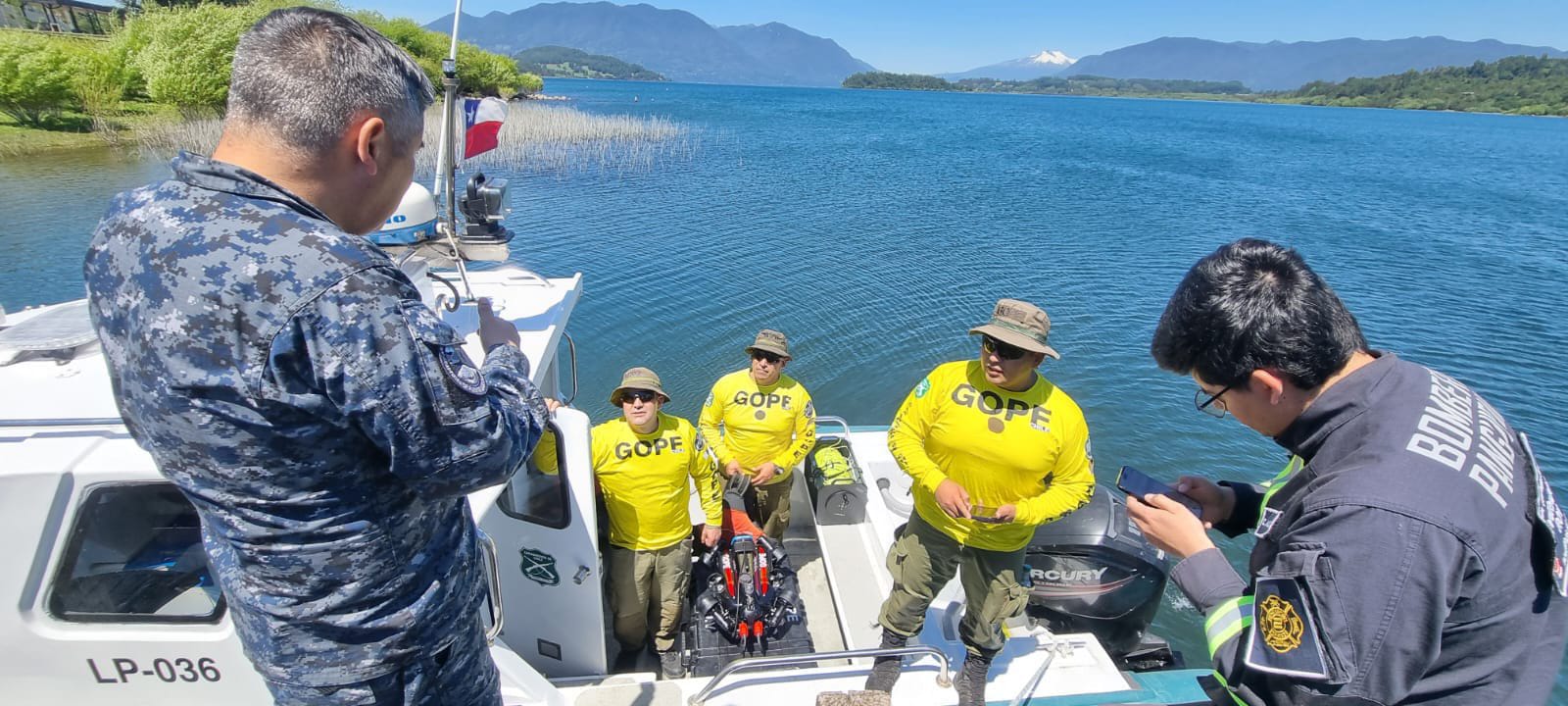 Labores de búsqueda de persona extraviada en el lago Panguipulli no han dado resultados positivos