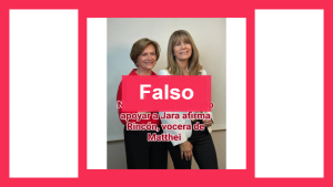 No hay pruebas de que Ximena Rincón haya dicho que apoyará a Jara si Matthei no pasa a segunda vuelta