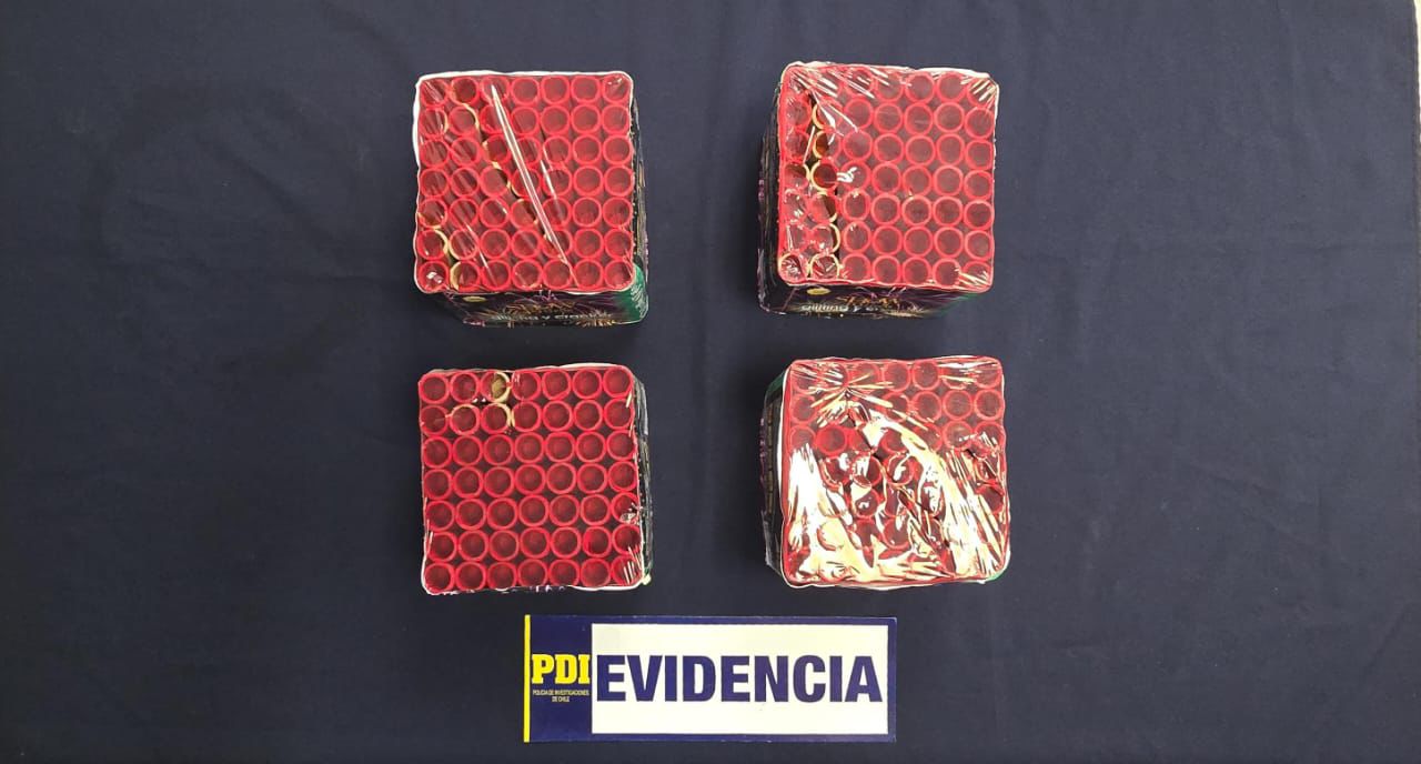 Detienen en Lanco a hombre que viajaba en bus con casi 200 fuegos artificiales hacia Valdivia
