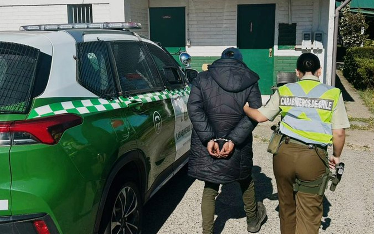 Detienen en Valdivia a prófugo por abuso sexual: Tenía 16 detenciones previas