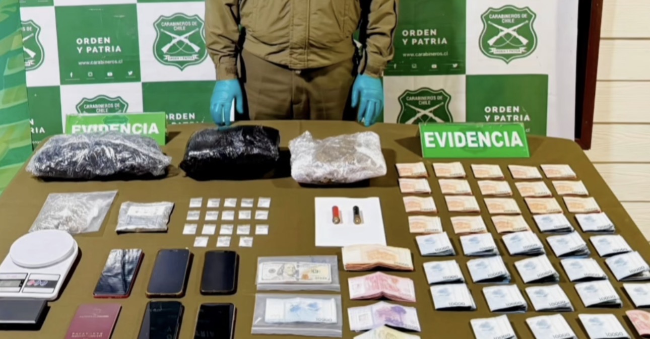 Cinco imputados por tráfico de drogas quedan en prisión preventiva en Valdivia