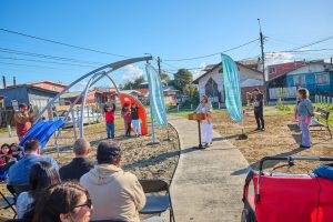 De basural a plaza: Transforman foco de inseguridad en área verde en barrio Autoconstrucción de Valdivia