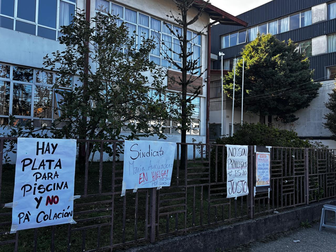 Sindicato de María Auxiliadora reduce demandas en medio de huelga para destrabar negociación