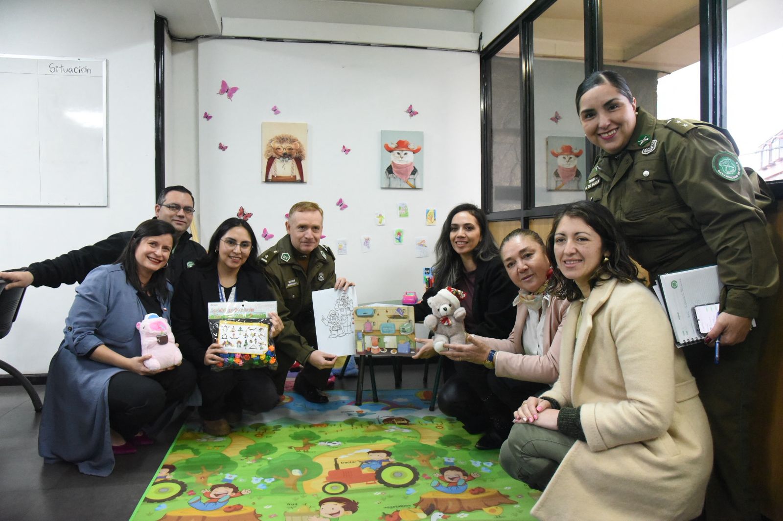 A fines de 2026 todos los destacamentos de Carabineros de Los Ríos podrían contar con “rincones infantiles”