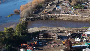 Nuevo puente Collilelfu alcanza un avance de 11% en su construcción