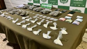 Incautan droga avaluada en $14 millones y detienen a cinco personas en Valdivia
