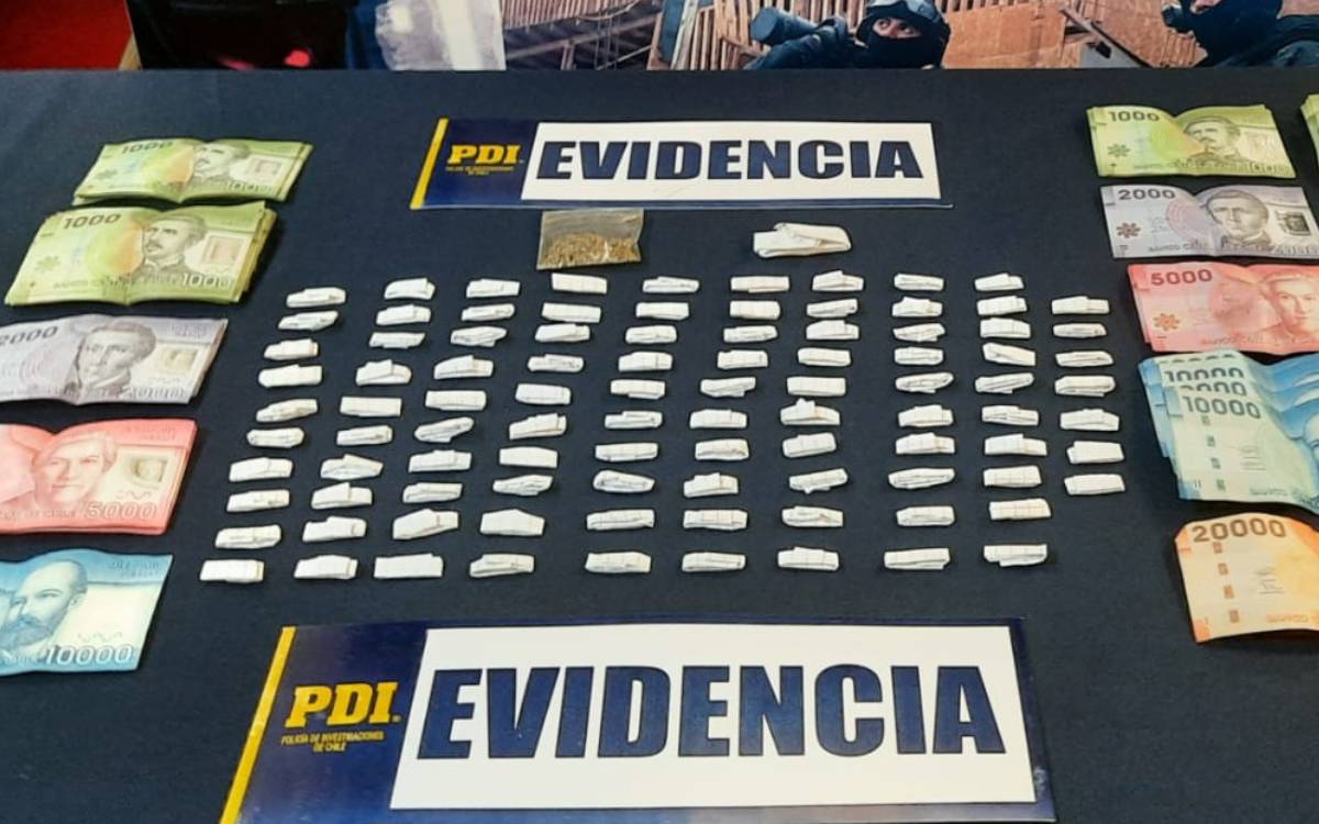 Desbaratan dos puntos de venta de droga y detiene a tres personas en sector Regional de Valdivia