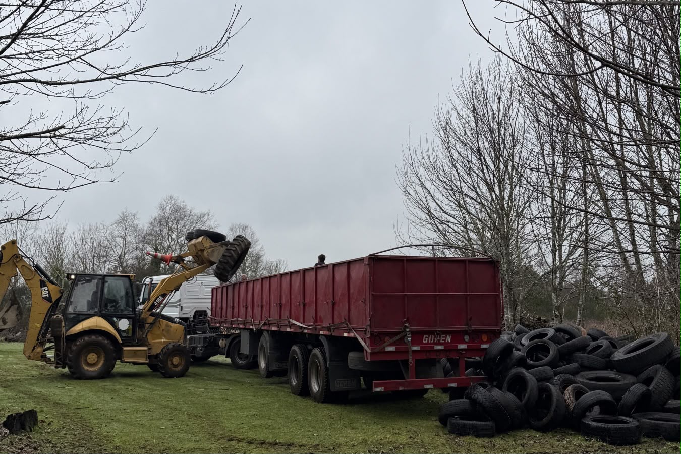 Más 1.200 neumáticos fueron reciclados en Valdivia durante este año