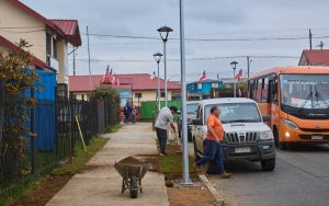 Valdivia: Rotonda entre Yáñez Zavala y Pablo Neruda alcanza 97% de avance en sus obras