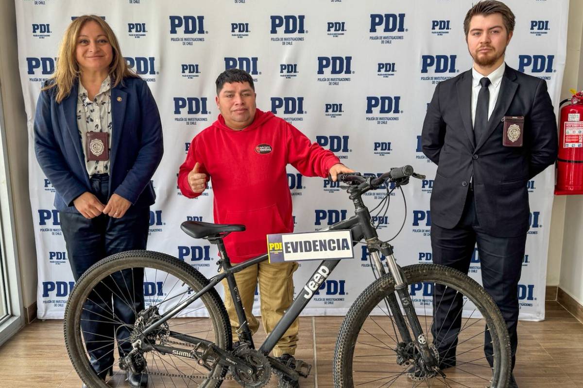 Recuperan bicicleta de “Carlitos Run” tras robo en pleno centro de Valdivia